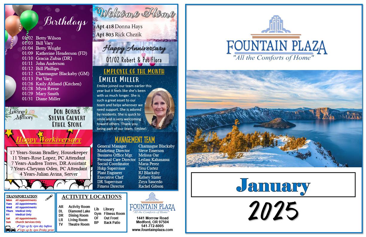 January 2025 Calendar