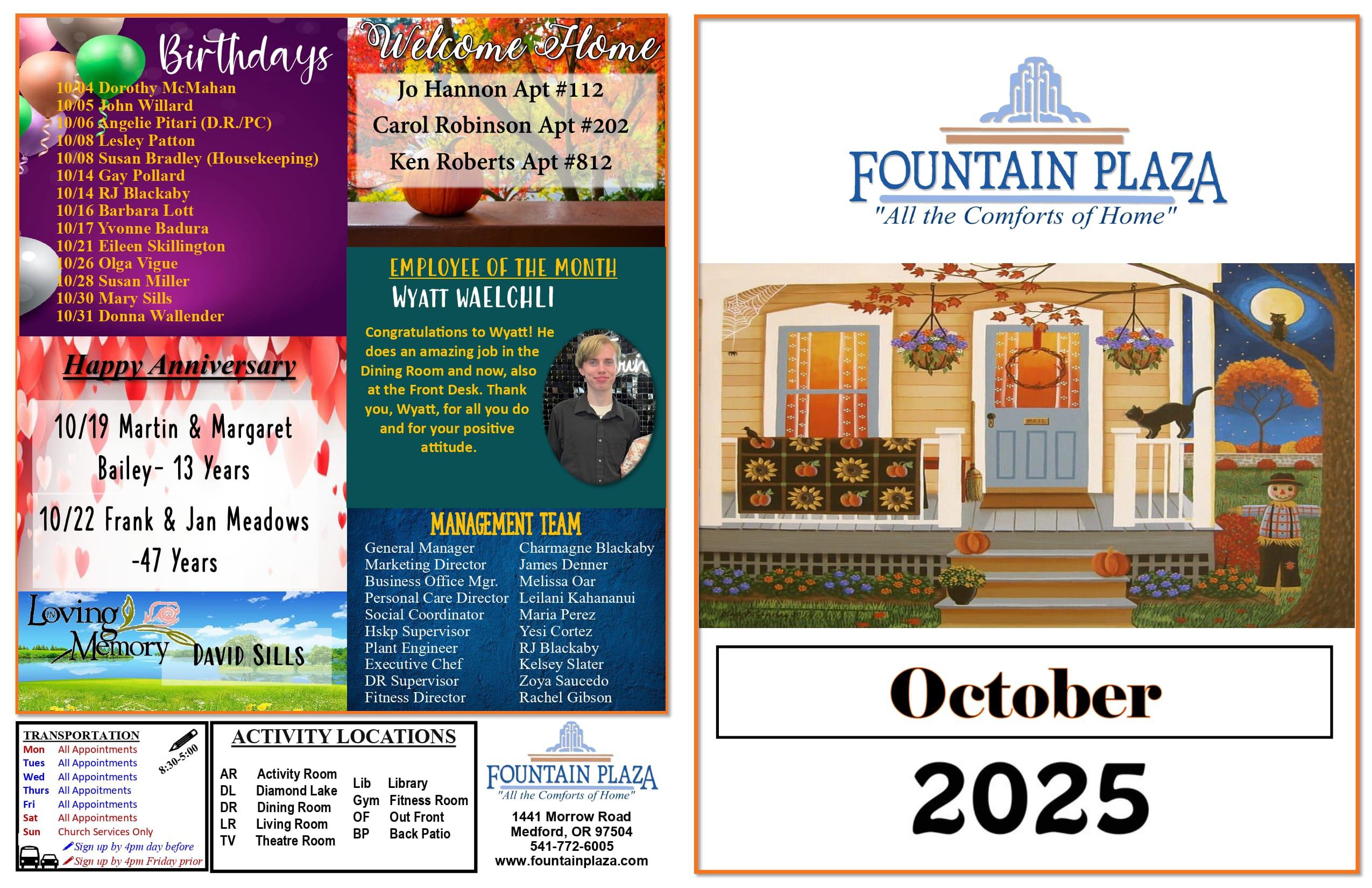 October 2025 Calendar