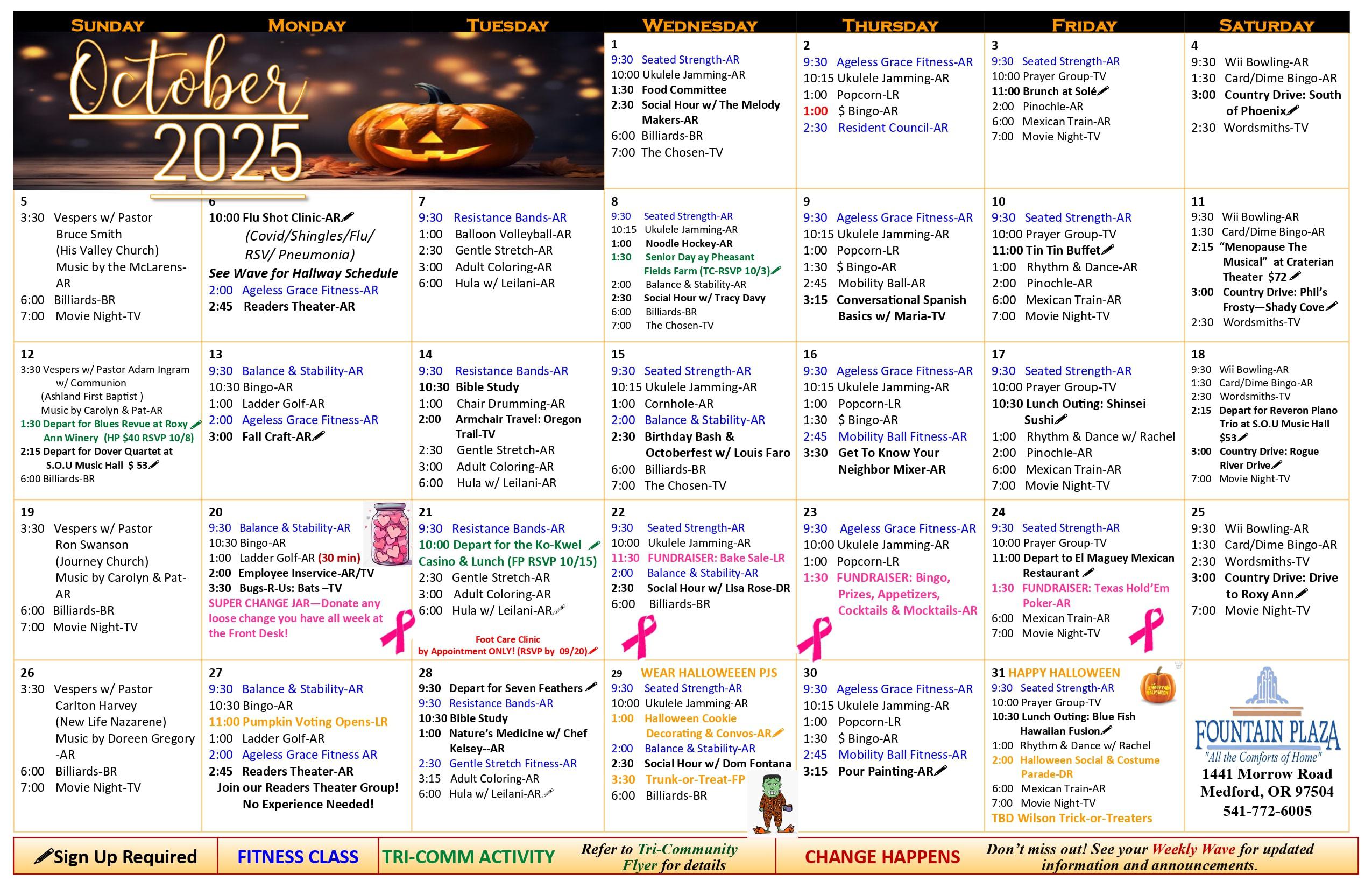 October 2025 Calendar